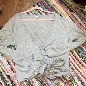Old Navy active wrap and tie athletic sweater
